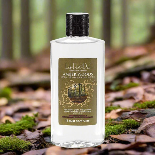 La-Tee-Da Effusion Lamp Fragrance Refill Amber Woods16 OZ