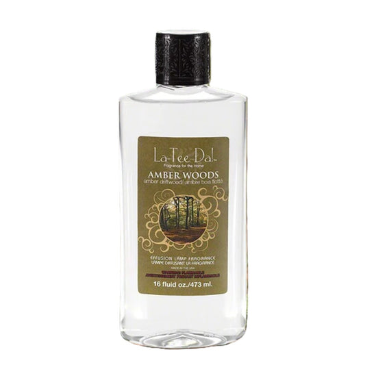 La-Tee-Da Effusion Lamp Fragrance Refill Amber Woods16 OZ