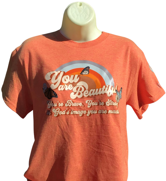 ( You are Beautiful) T-shirts- Size Small - XXL- Adult