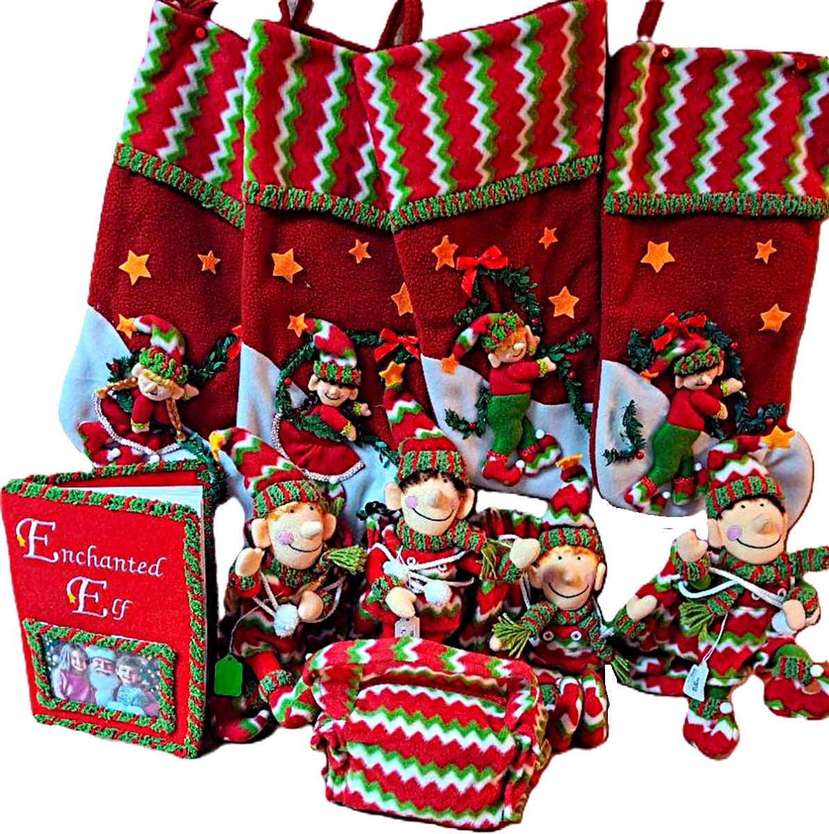 Elf Helper -Childs Apron -Snowman & Gingerbread Man Pockets