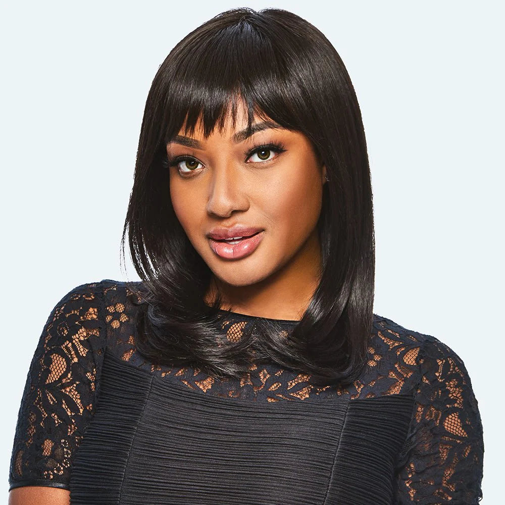 HairDo - Long With Layers Wig Color R1621S+ Glazed Sand Wigs Heat Friendly Synthetic 4" front, 14" crown, 10" sides,14" back, 12" nape