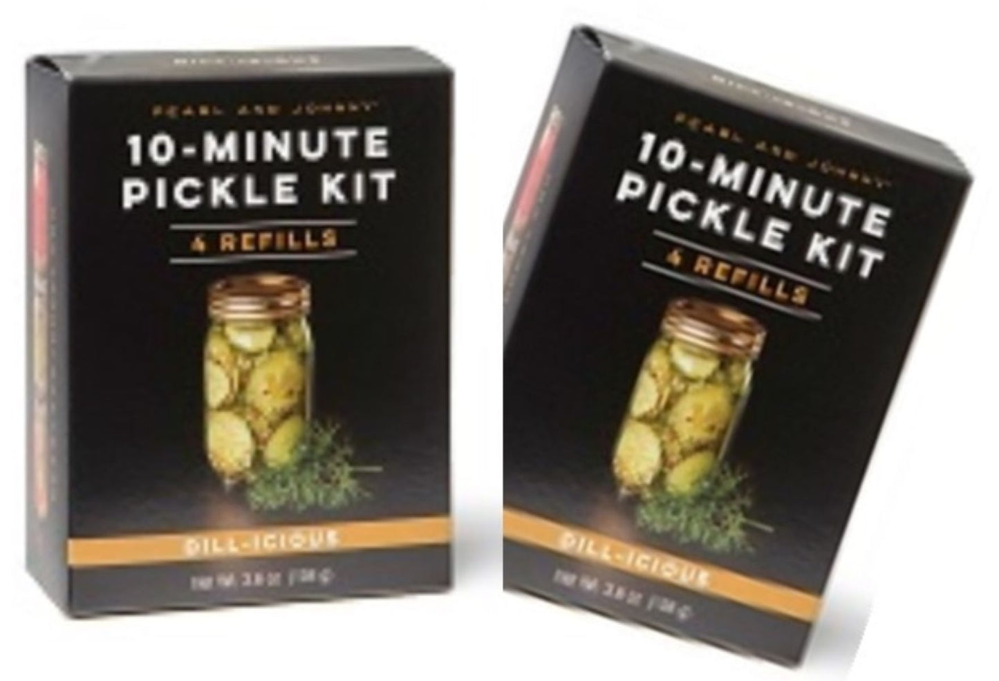 Pearl & Johnny 10-Minute Pickle Kit, ( Dill-icious - 2 Pack Offer) 4 Refills in each package…