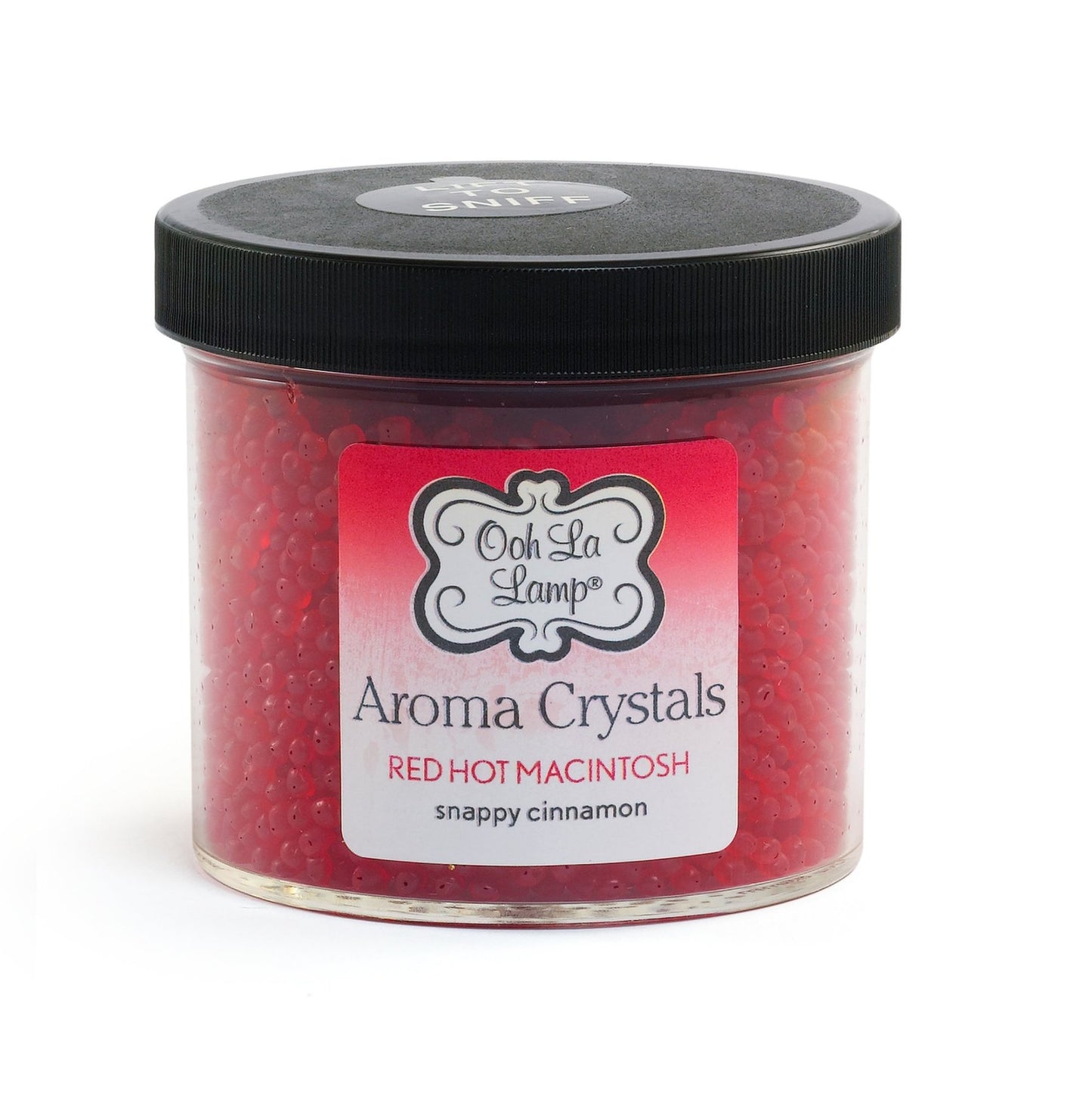 LA-TEE-DA - AROMA CRYSTALS - RED HOT MACINTOSH - HOLIDAY CINNAMON SNAPS - 12 OZ