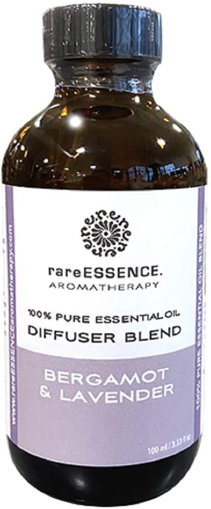 RareESSENCE Lotus Diffuser Gift Set - Set Includes Diffuser & Essential Oil Blend - Lotus (Bergamot & Lavender)