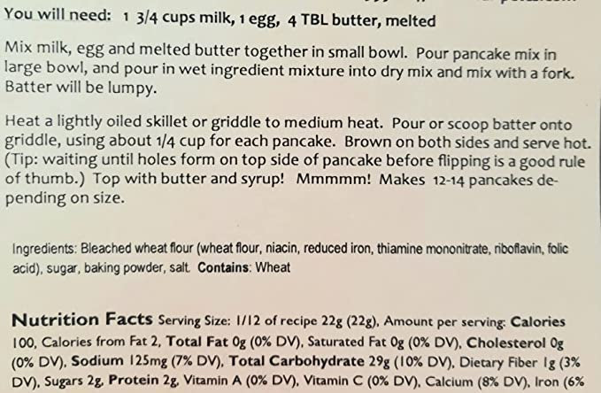 Dr. Pete’s Old Fashioned Pancakes - Baking Mix