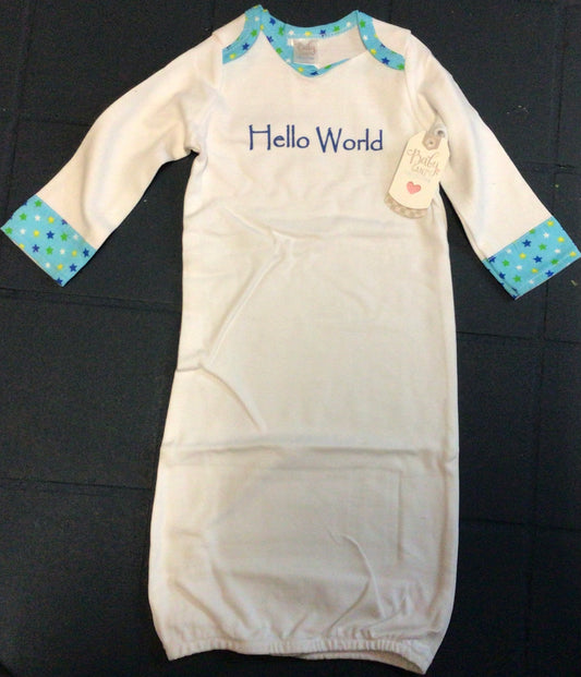 Ganz - Newborn Sleeper - Hello World - 0-6 Months- Blue