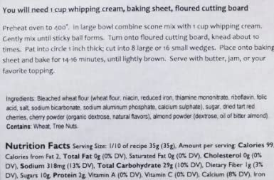 Dr. Pete’s Cherry Almond - Scones - Baking Mix