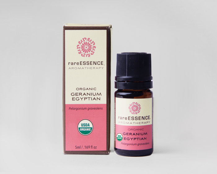 RareEssence - Aromatherapy - Essential Oil - Geranium, Egyptian { Organic }- 5ml