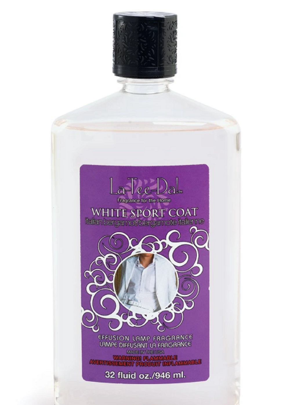 La-Tee-Da- Effusion Lamp Refill - WHITE SPORT COAT ( Italian Bergamot)