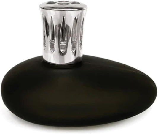 La-Tee-Da BLACK STONE ( Black ) Effusion Lamp Includes - Lamp, Solid Lid, Vent Lid, Funnel, Stone & Wick Assembly