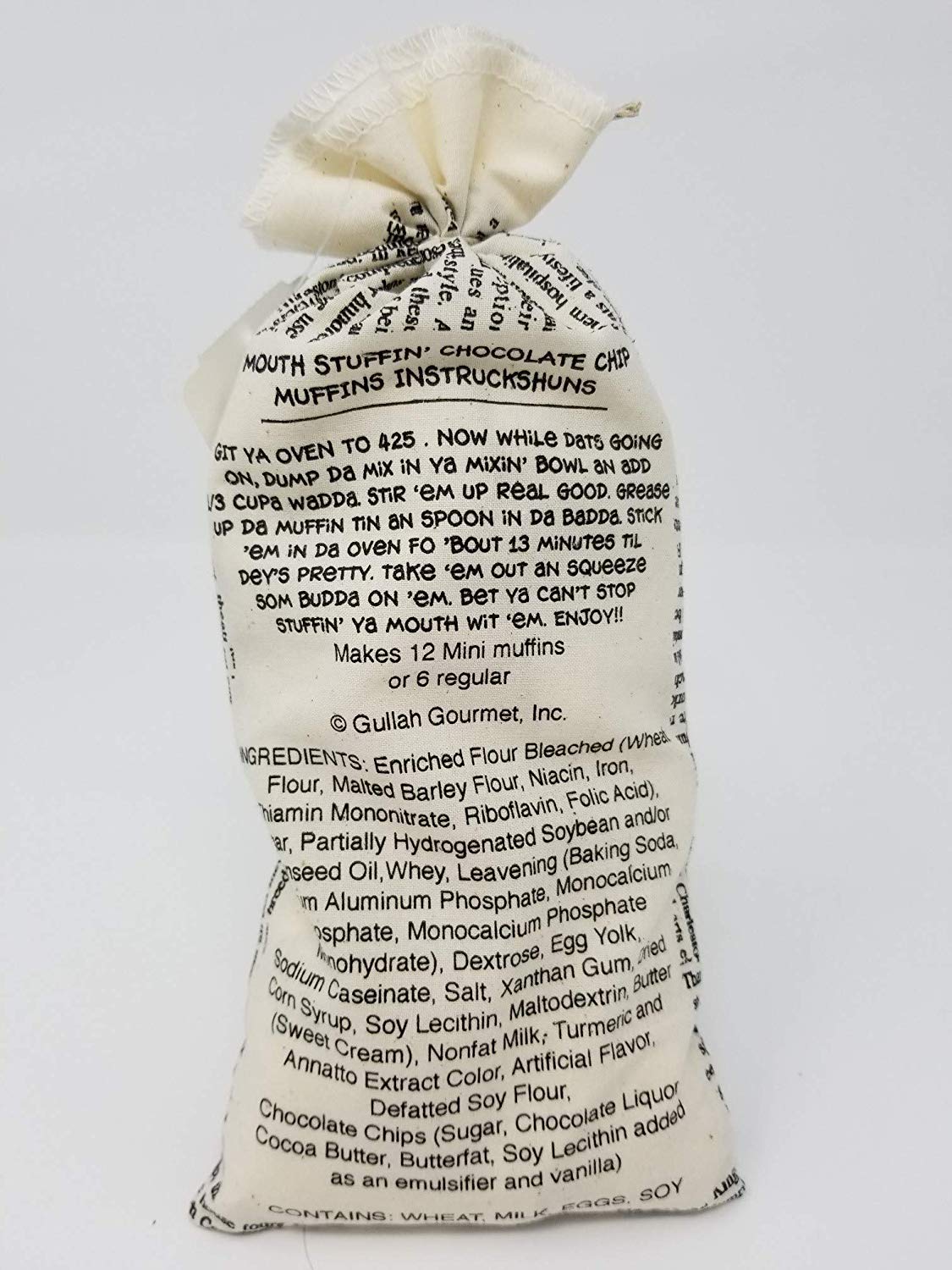 Gullah Gourmet - Mouth Stuffin' Chocolate Chip Muffin Mix - 9 OZ Bag