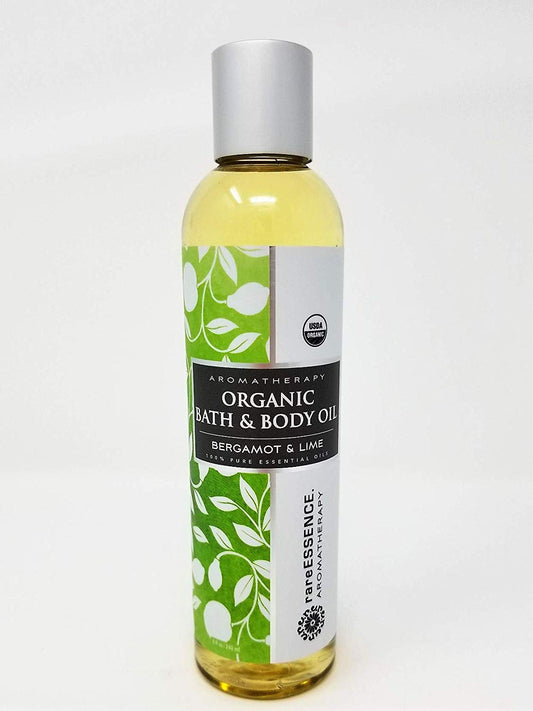 RareEssence - Bergamot & Lime - Organic Bath & Body Oil - 8 FL OZ