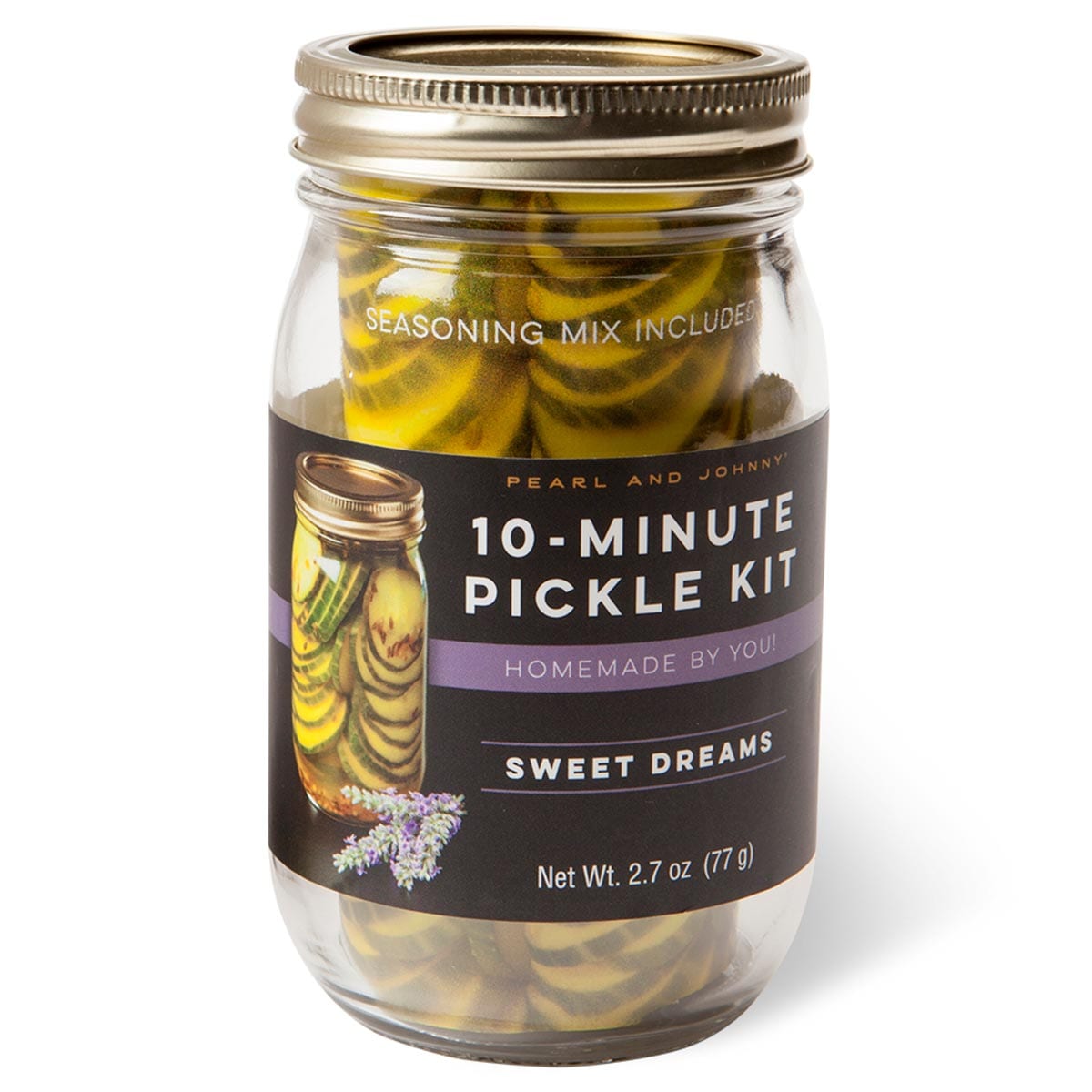 Sweet Dreams 10-Minute Pickle Kit Jar  (Jar & Spice)