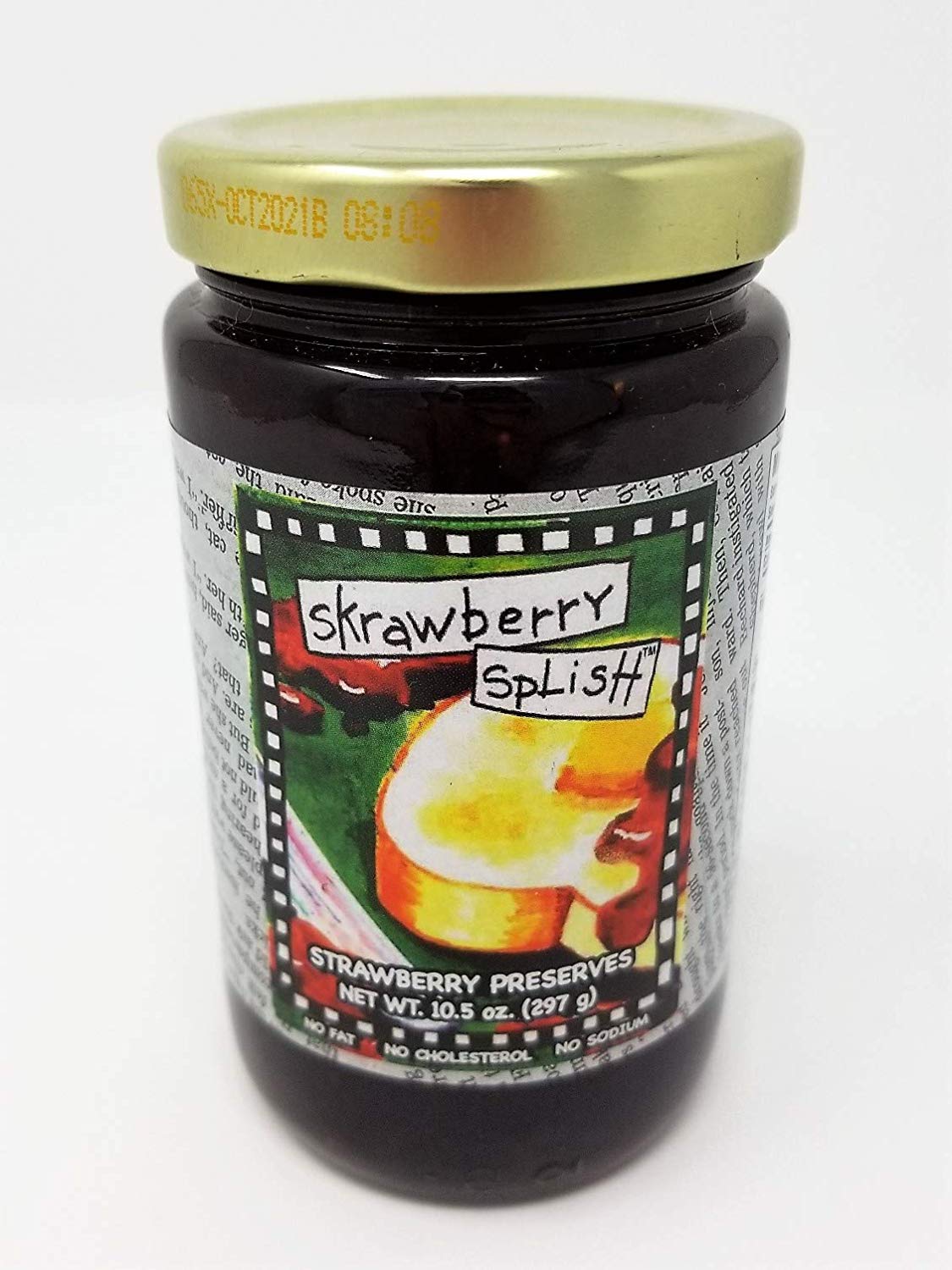 Gullah Gourmet - Strawberry Preserves - Skrawberry Splash - 10.5 OZ Jar