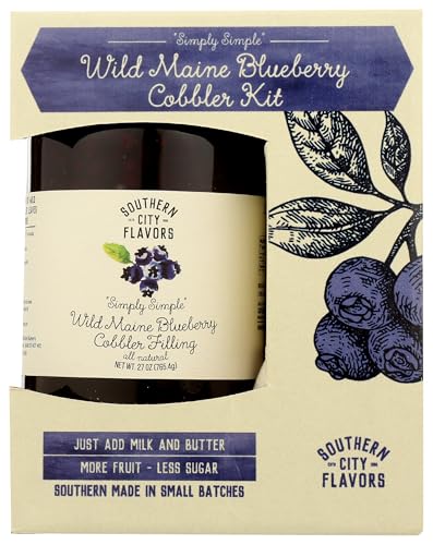 SOUTHERN CITY FLAVORS Wild Maine Blueberry Cobbler Kit, 41 OZ ASIN: B07FYT3M3R