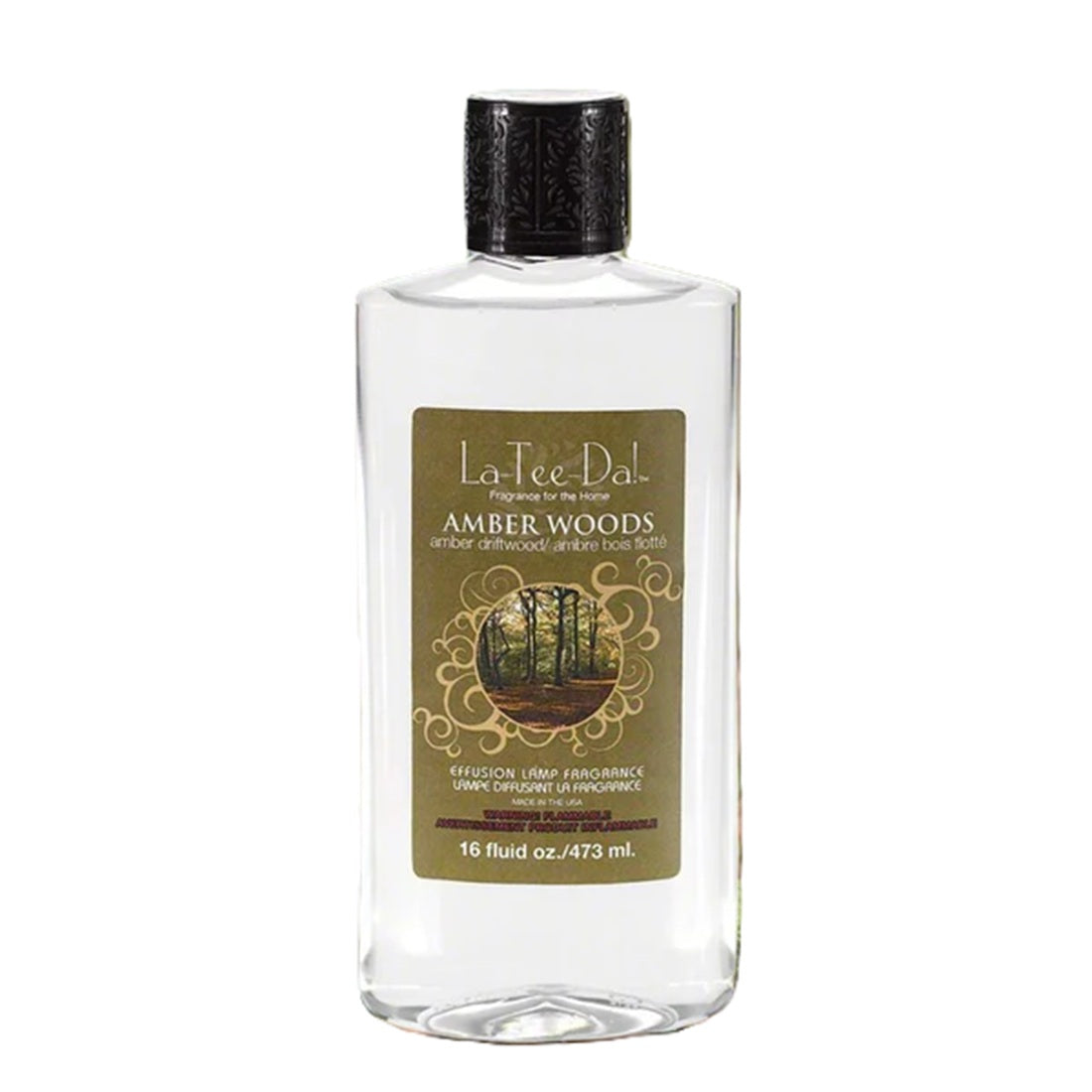 La-Tee-Da Effusion Lamp Fragrance Refill Amber Woods16 OZ