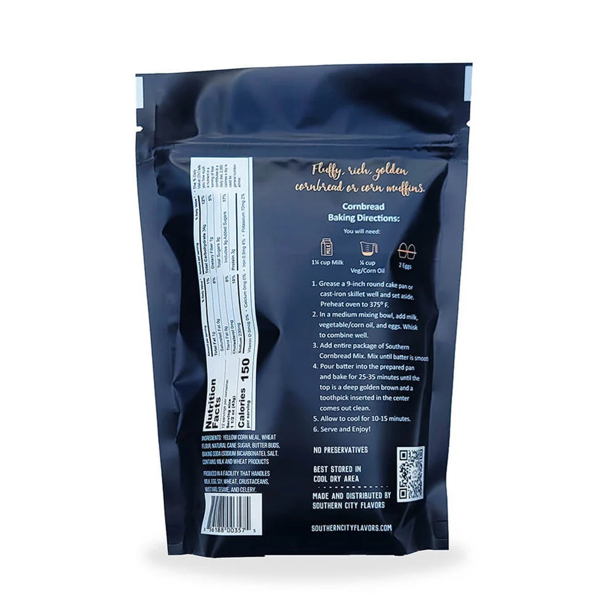 Southern City Flavors - Southern Cornbread mix - 18 ounces