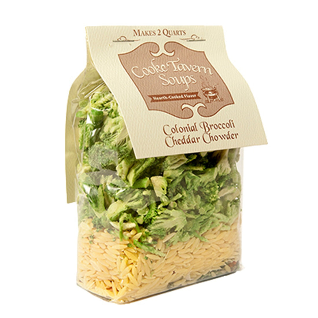Cooke Tavern Soups - Colonial Broccoli Cheddar Chowder Mix, Makes 2 Quarts