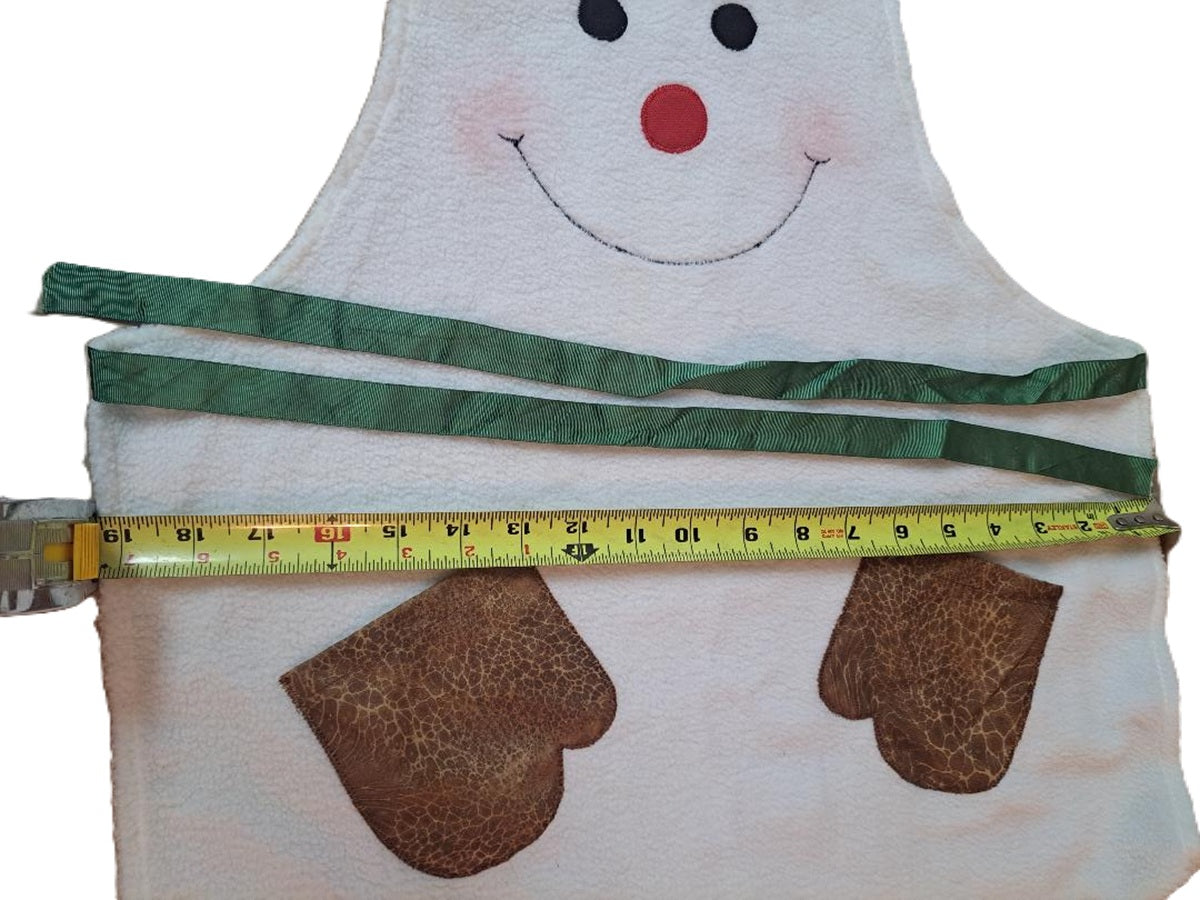 Elf Helper -Childs Apron -Snowman & Gingerbread Man Pockets