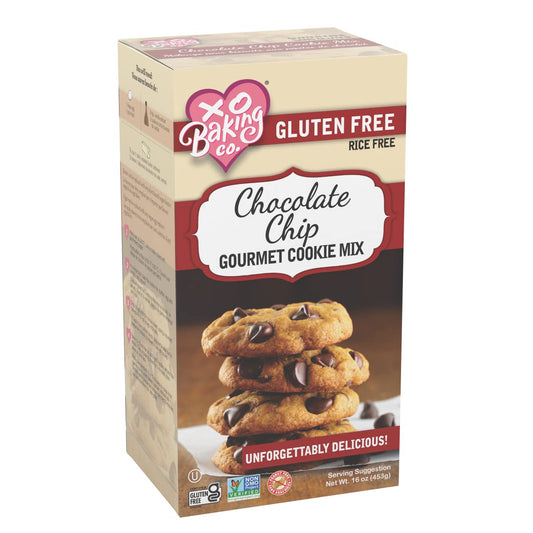 XO Baking Co Chocolate Chip Cookie Mix – Flavorful Non-GMO Certified Chocolate Chip Cookie Mix - No Preservatives or Artificial Flavors