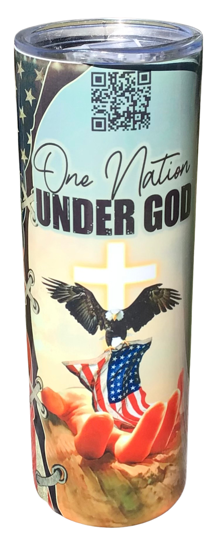 Skinny Tumbler (One Nation Under God) 20 FL OZ