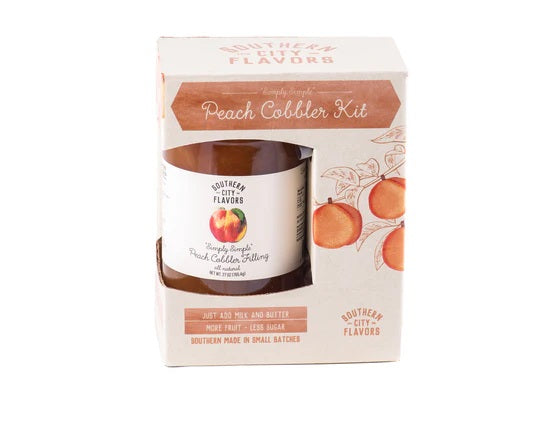 SOUTHERN CITY FLAVORS Peach Cobbler 27 OZ - Just add Milk and Butter