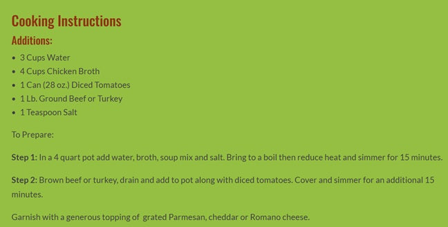 Cooke Tavern Soups - Peter Piper Stuffed Pepper Soup  - Makes 2 Quarts - Gluten Free