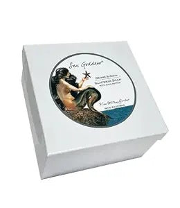 Kiss Me In The Garden Sea Goddess Collection wrapped Glycerin Soap bar 6.5 oz (Ozone & Aqua Scent)