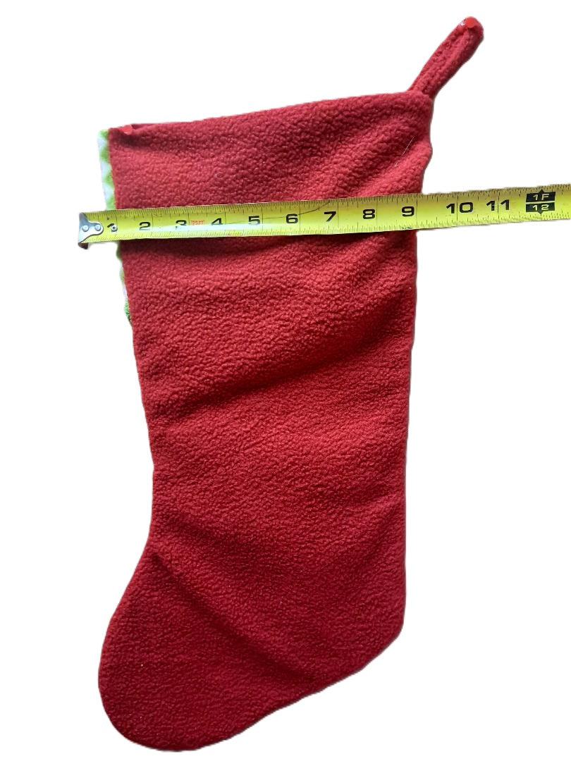 Christmas Elf Stocking - Elf Girl with Blonde Hair