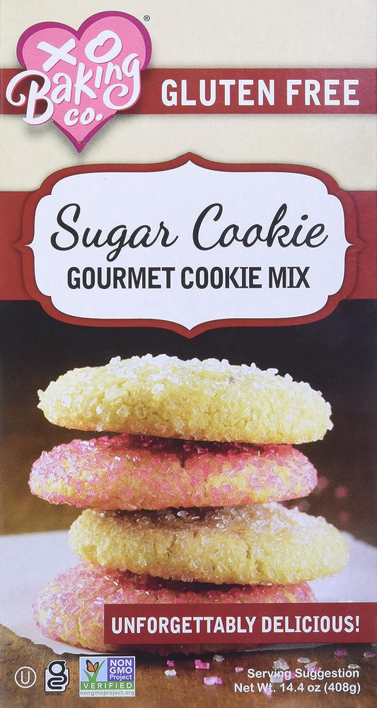 XO Baking Co. Sugar Cookie Mix - Non-GMO Sugar Cookie Dough Mix - Birthday and Holiday Cookies 14.4 Ounce (Pack of 1)