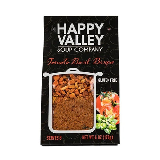 Happy Valley Soup Company -Tomato Basil Bisque- Dry Mix - Serves 8