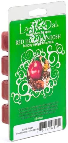 La-Tee-Da RED HOT Macintosh Magic Melts Scented Wax Tarts