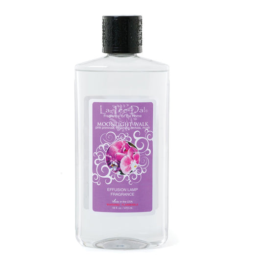 La-Tee-Da! - EFFUSION LAMP FRAGRANCE REFILL - MOONLIGHT WALK - ( Pink Primrose, Blooming Orchids, Musk) - 16 Fl OZ