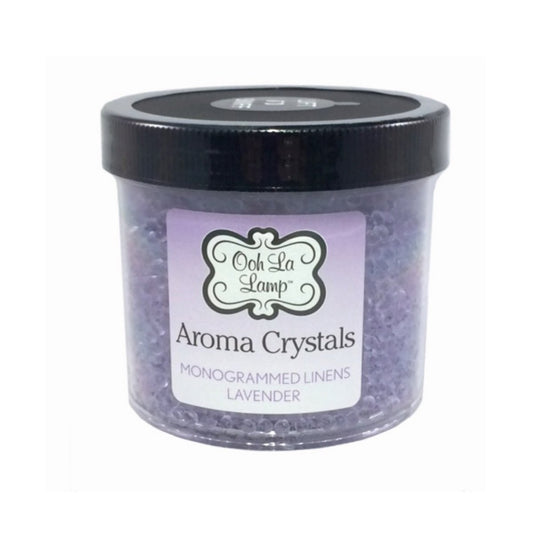 LA-TEE-DA - AROMA CRYSTALS - MONOGRAMMED LINENS - LAVENDER - 12 OZ