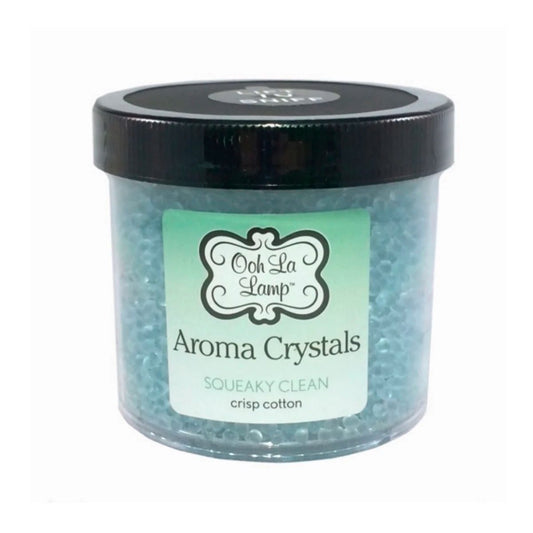 LA-TEE-DA- AROMA CRYSTALS - SQUEAKY CLEAN - CRISP COTTON - 12 OZ
