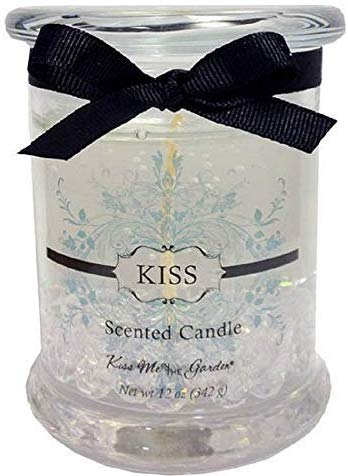 Kiss Me in the Garden - Kiss Collection - 12 Ounce Gel Candle with Crystals/Item # Kiss00089