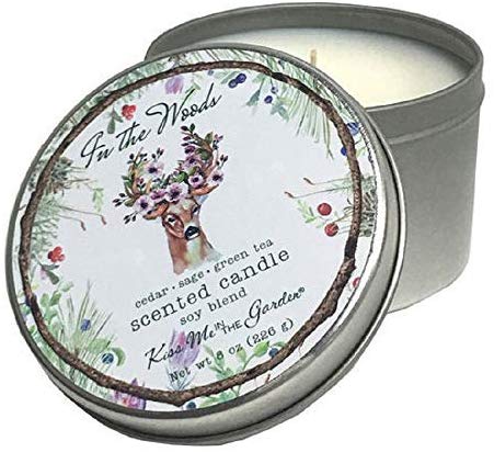 Kiss Me in the Garden - in The Woods Collection - Travel Tin Candle 8 OZ - KISS00082